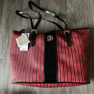 Giani Bernini Red Tote Bag Purse NWT